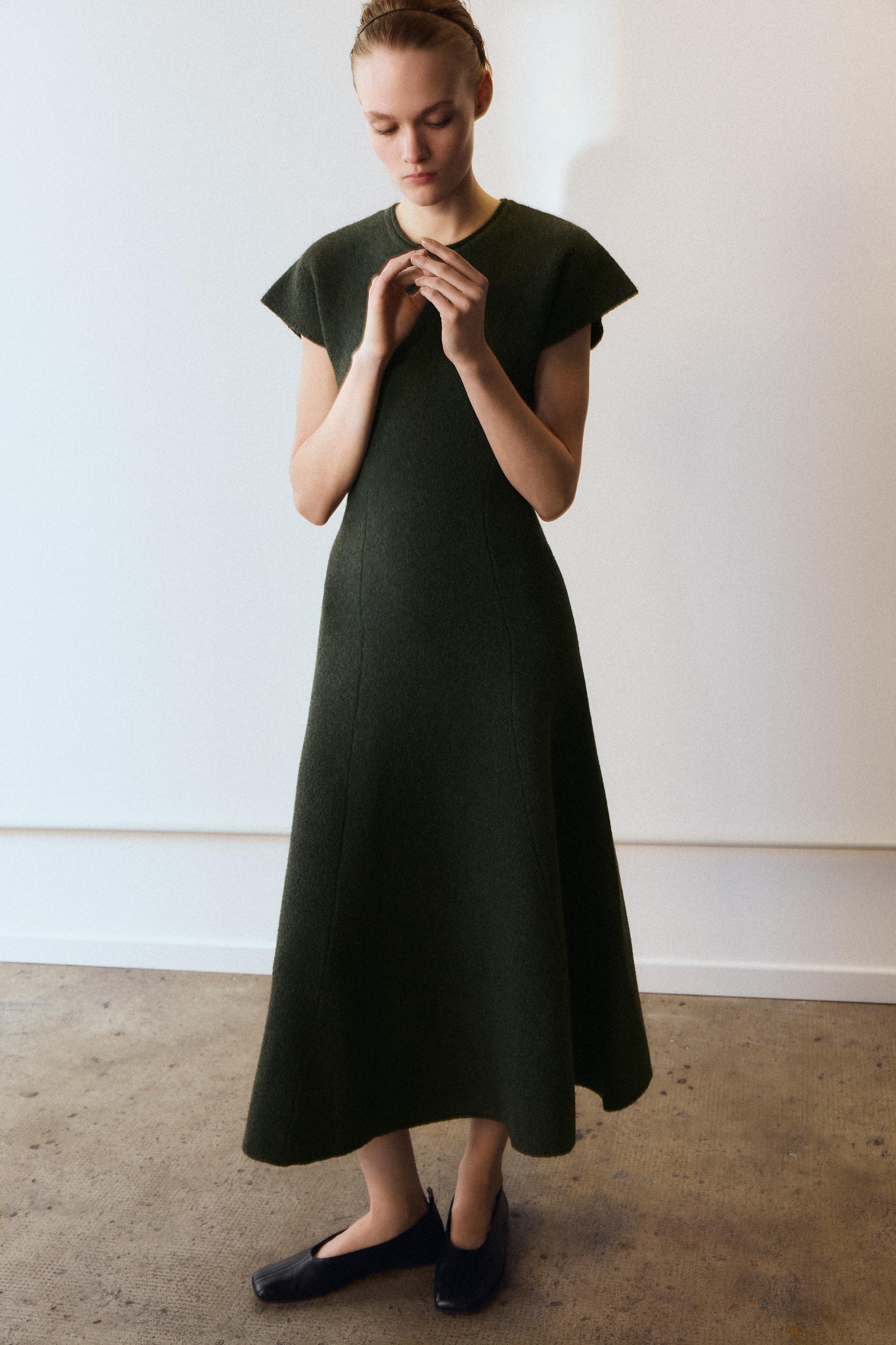 Women's Green Dresses | ZARA South Africa Women's Green Dresses | ZARA South Africa